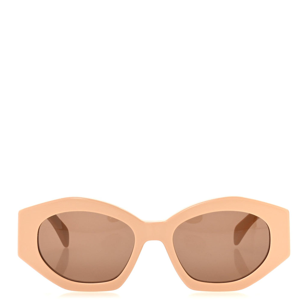 Pre Owend Celine Acetate Triomphe 01 Sunglasses CL 40238U Beige