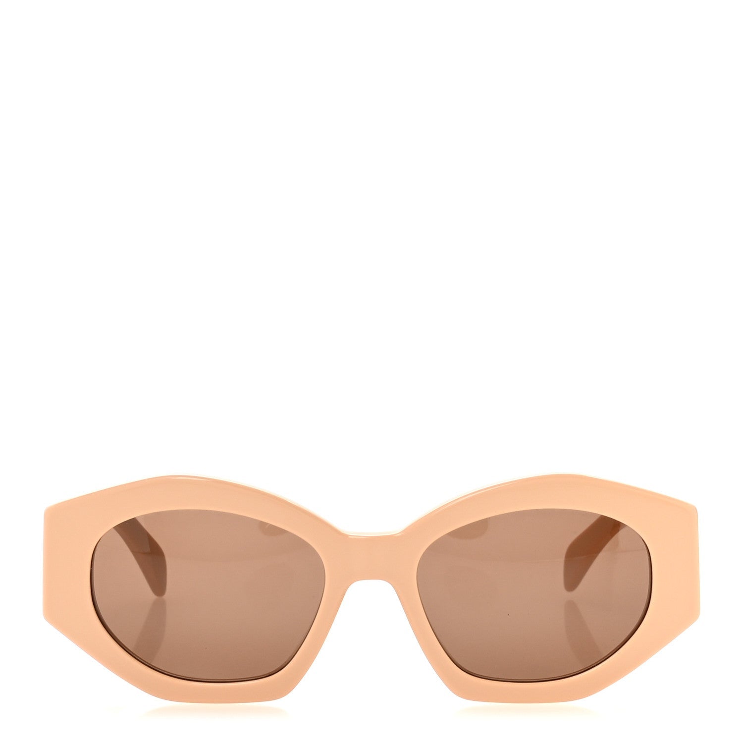 Pre Owend Celine Acetate Triomphe 01 Sunglasses CL 40238U Beige