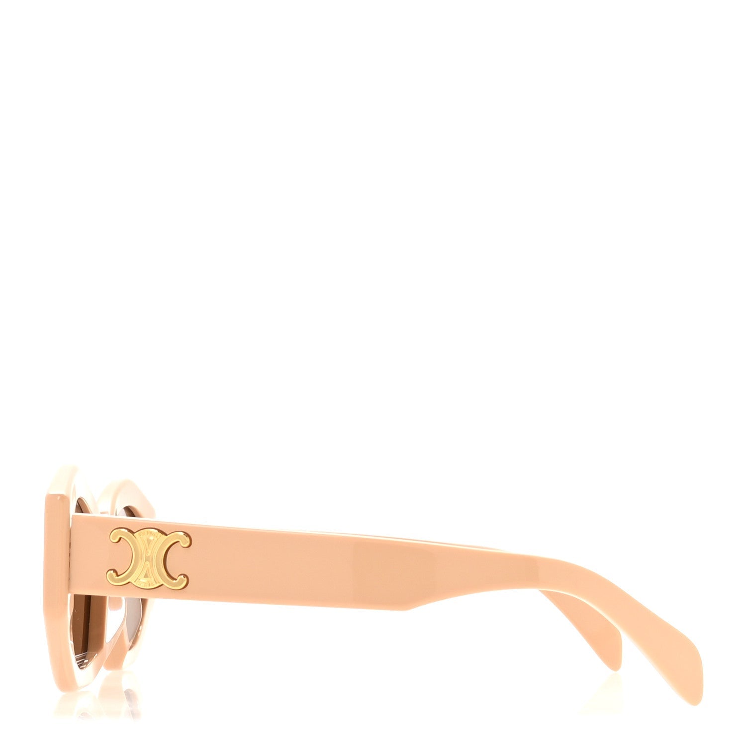 Pre Owend Celine Acetate Triomphe 01 Sunglasses CL 40238U Beige