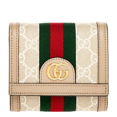 Pre Owned Gucci-Ophidia card case wallet