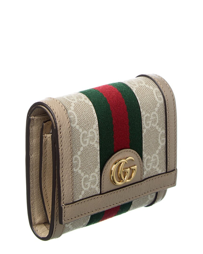 Pre Owned Gucci-Ophidia card case wallet
