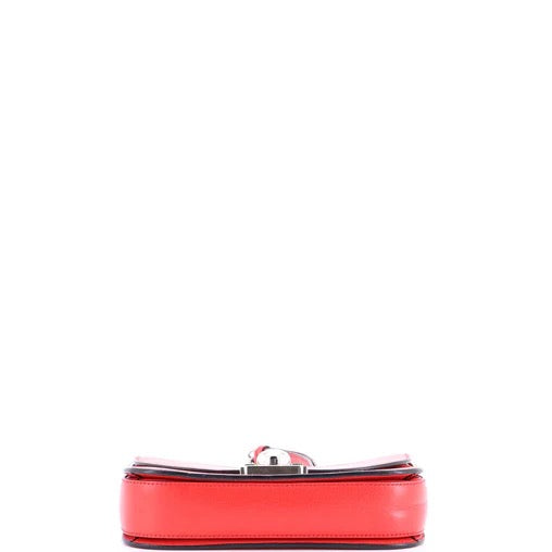 PRE OWNED Prada Arcade Chain Flap Bag Glace Calf