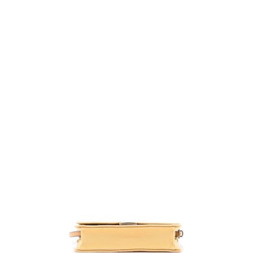 PRE OWNED Fendi Baguette Wallet on Chain Zucca Embroidered Raffia