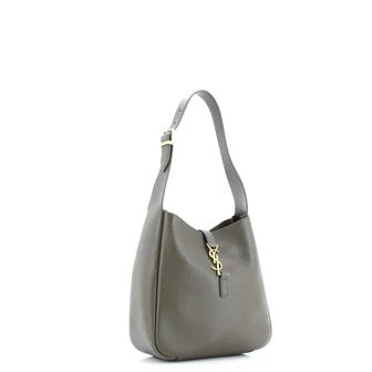 PRE OWNED Saint Laurent Le 5 a 7 Supple Hobo Leather Small