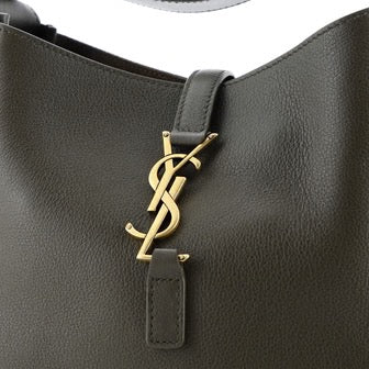 PRE OWNED Saint Laurent Le 5 a 7 Supple Hobo Leather Small