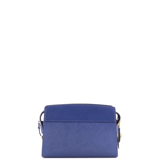PRE OWNED Prada Esplanade Crossbody Bag Saffiano with City Calf Small