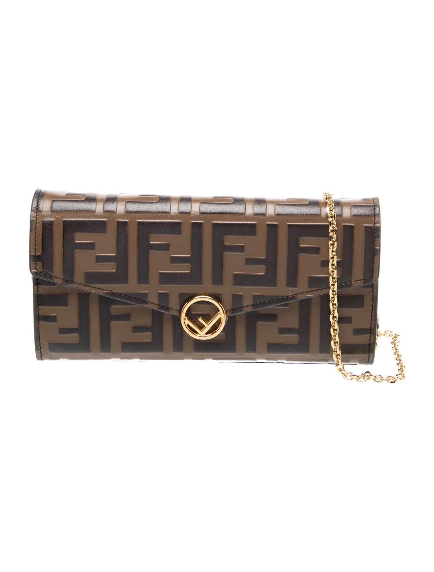 Pre Owned Fendi Leather Crossbody Bag