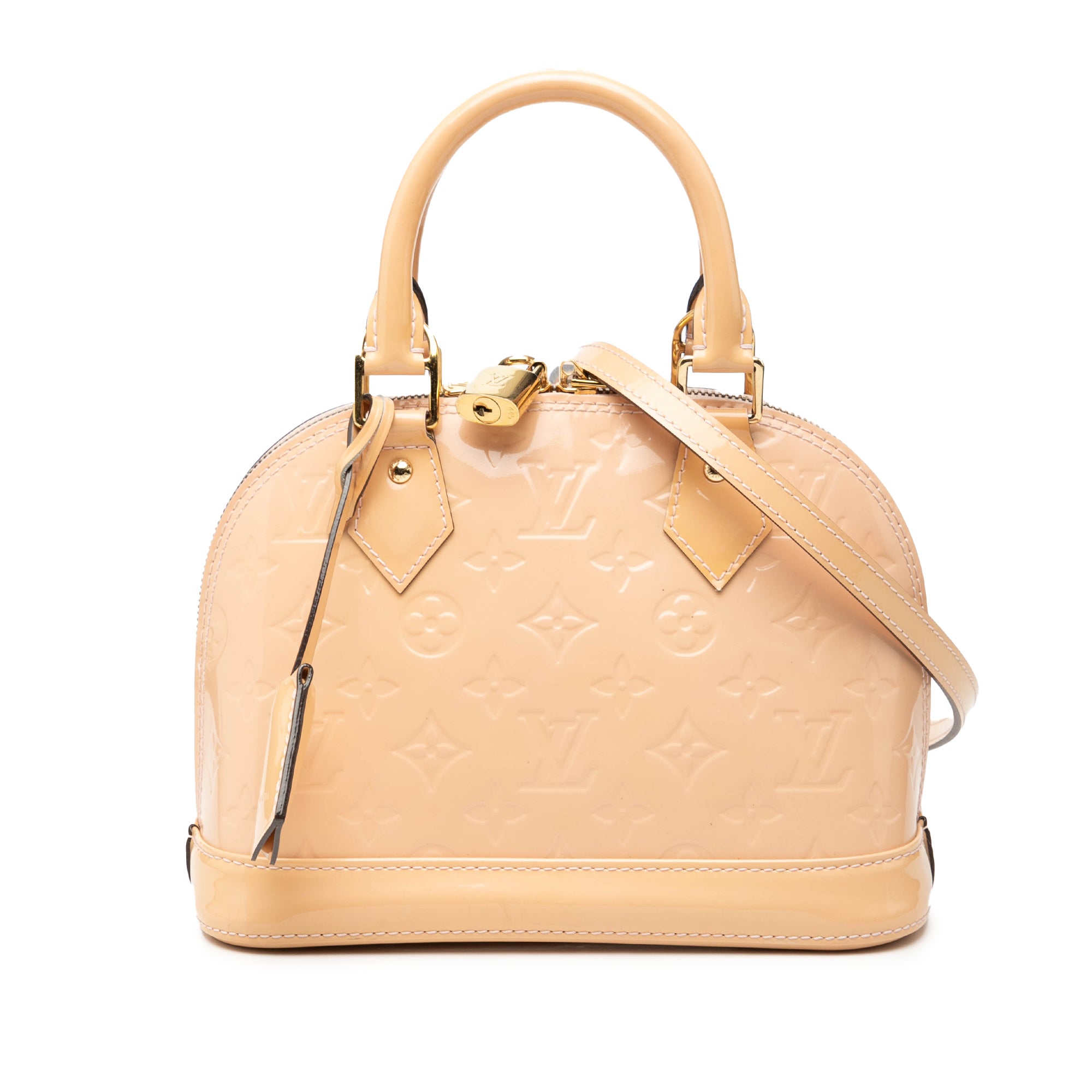 Pre Owned Louis Vuitton Alma Handbag Monogram Vernis BB
