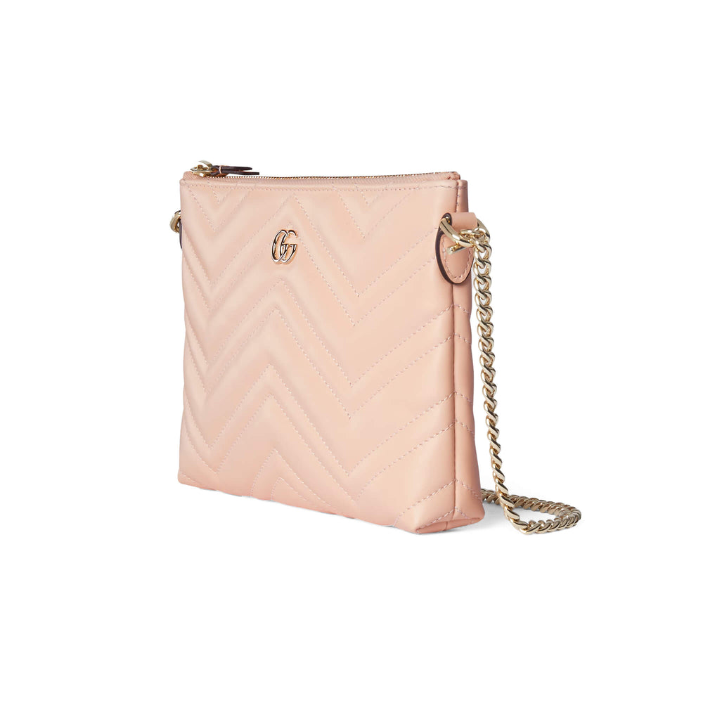 Pre Owned Gucci Gg Marmont Pochette with Chain