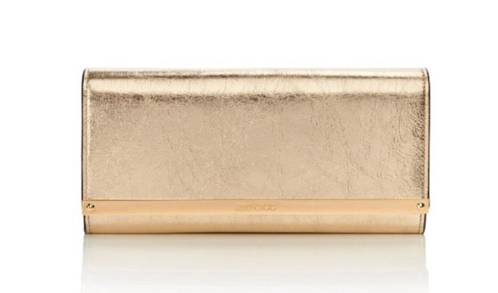 New Jimmy Choo Milla Leather Clutch