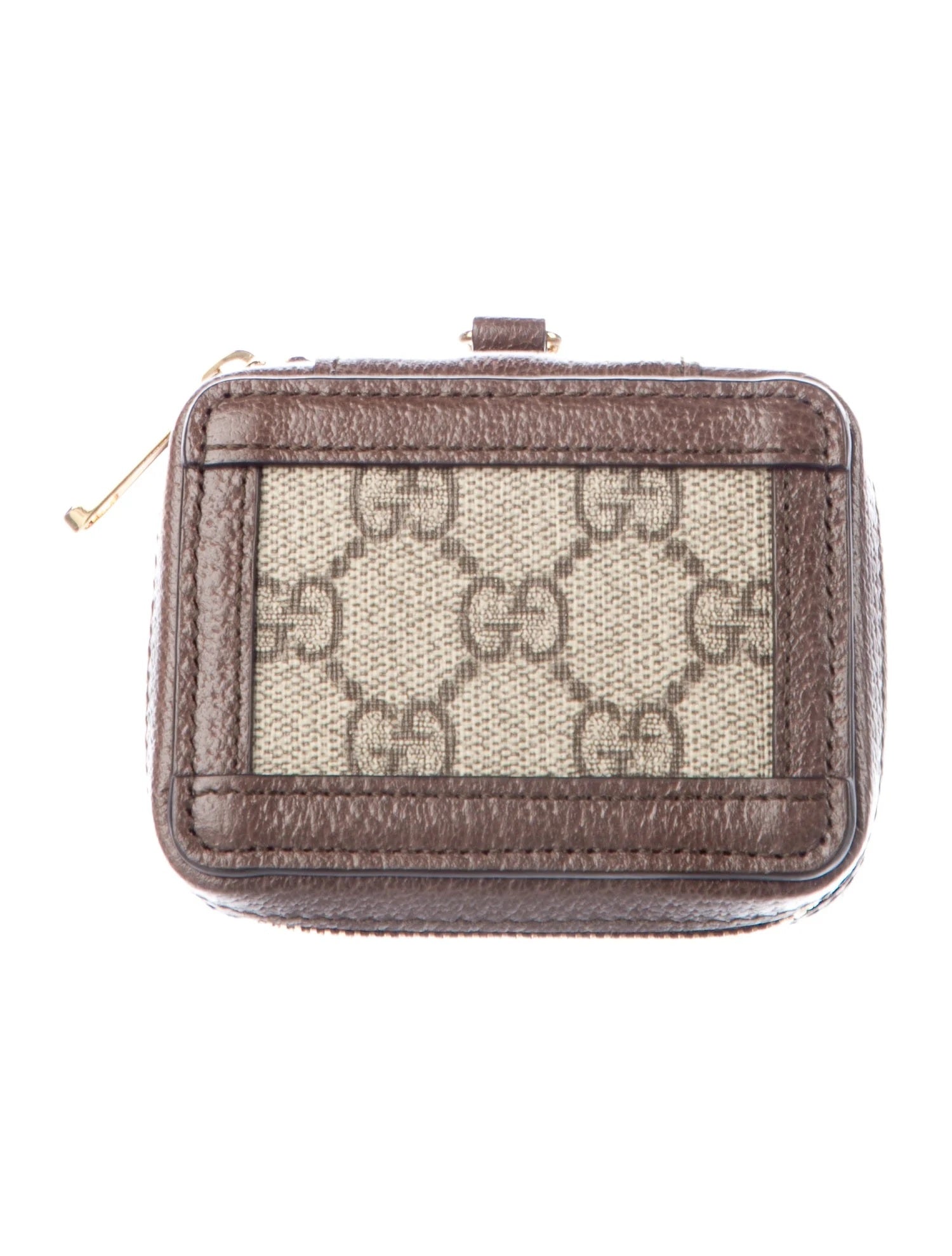 Pre owned Gucci Supreme Web Embellished Airpod Case